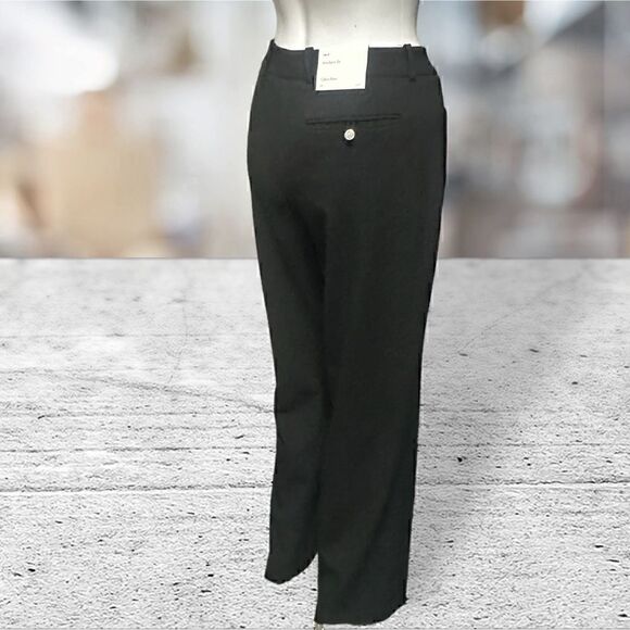 Calvin Klein Black Wide Leg Trouser Pants Size 8 - Picture 3 of 6